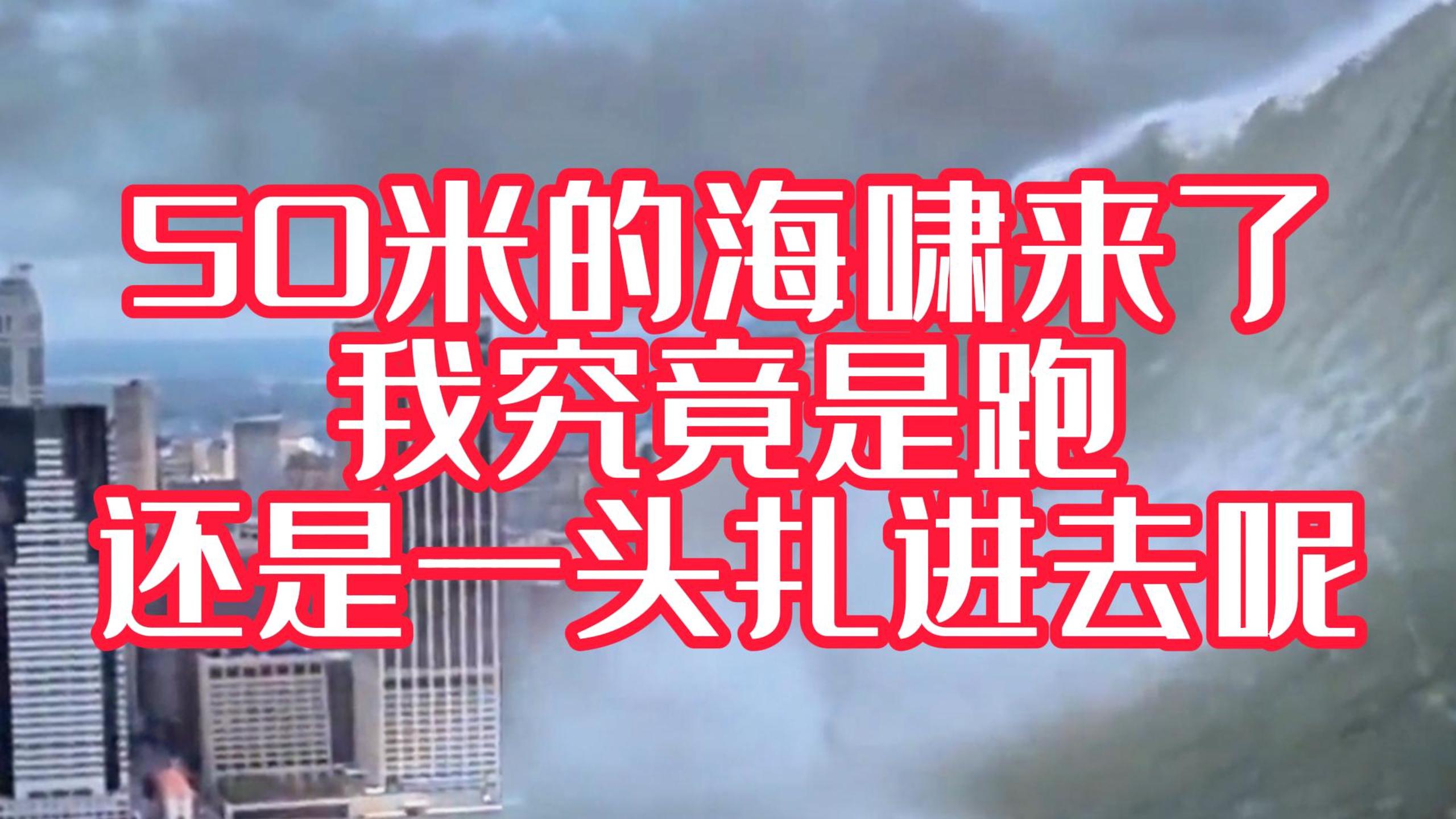海嘯來了~我是跑呢？還是栽進去呢？#科普三維動畫